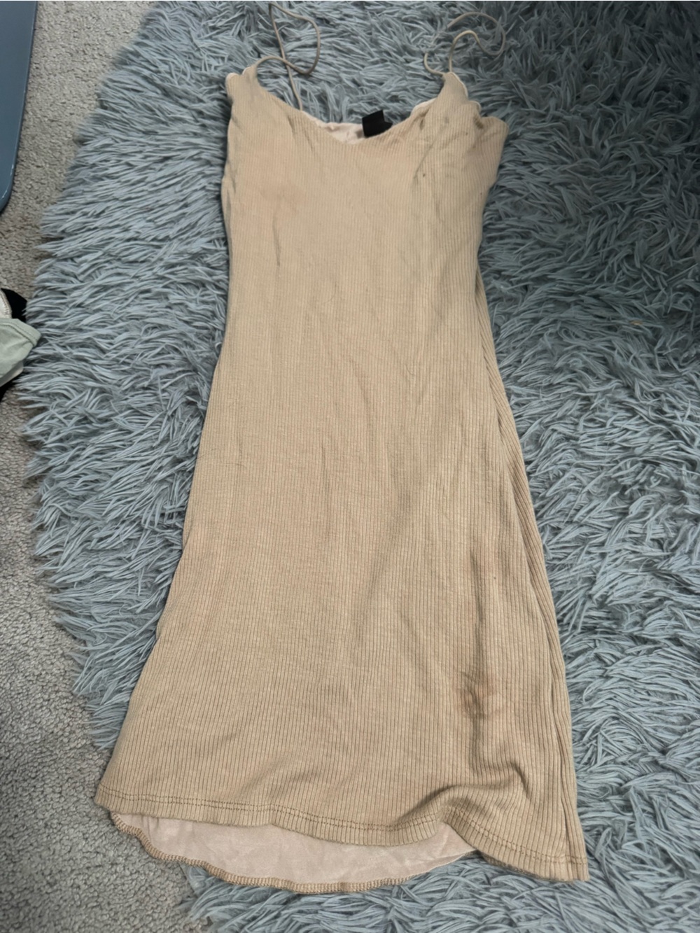 Beige Mini Dress